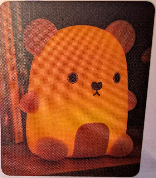 Bear Shaped Night Light Softly Glowing LED Lamp NEW