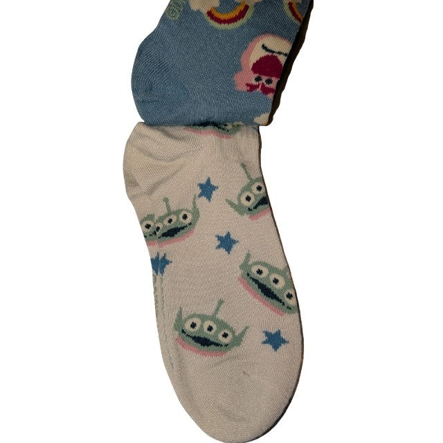 Toy Story Socks, 2 pair, Shoe Size 4-10, Sock Size 9-11 , Mid Crew