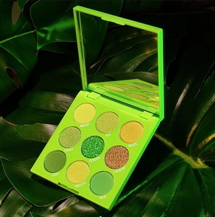 City Color Paradise Love Green 9 Color Eyeshadow Compact with Mirror