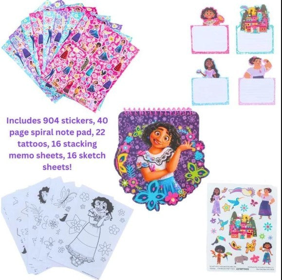Disney Encanto Creative Art Set With Stickers Tattoos Crayons And Markers