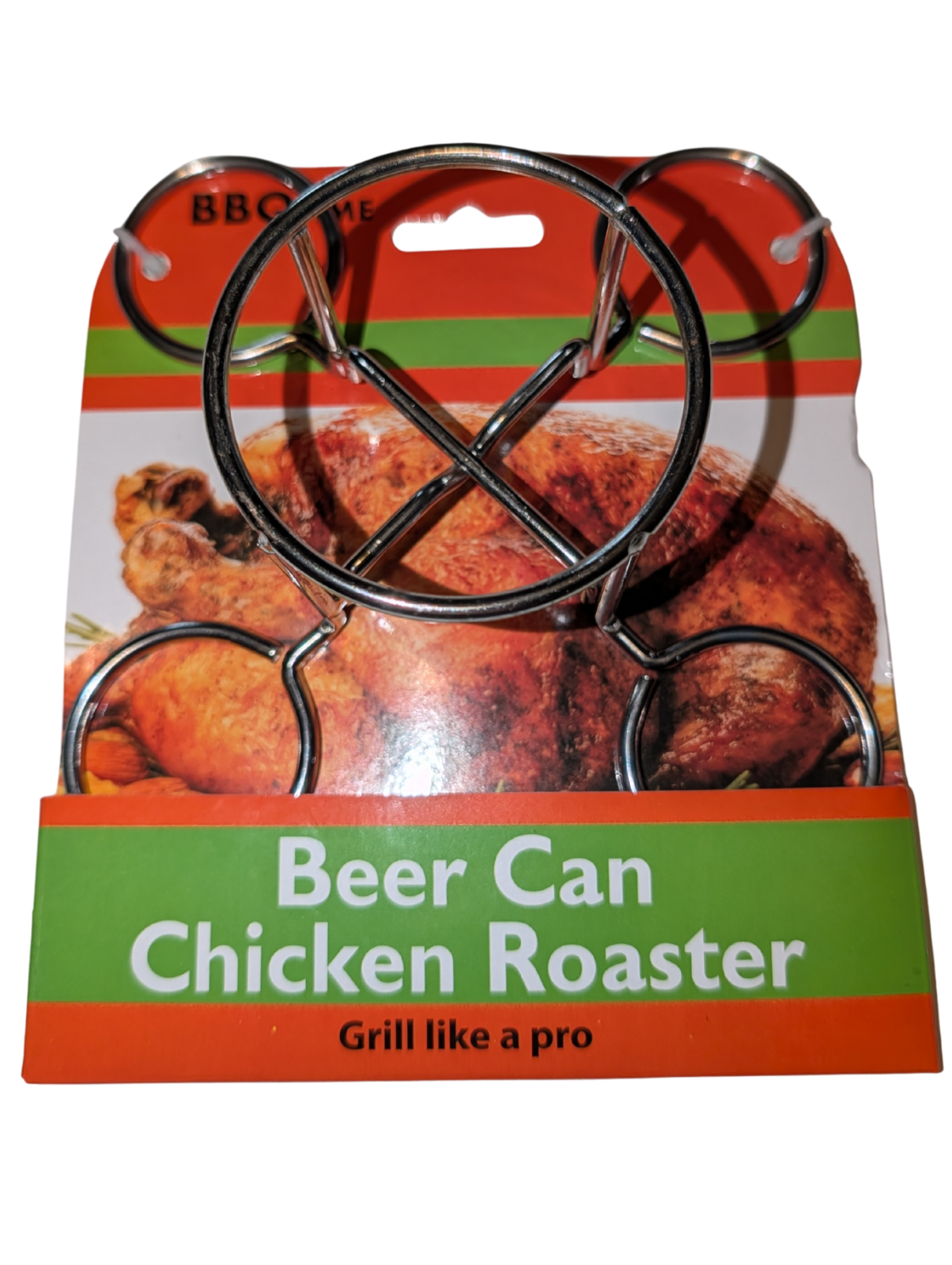 Beer Can Chicken Roaster BBQ Time, Grill Like  a Pro!  NEW