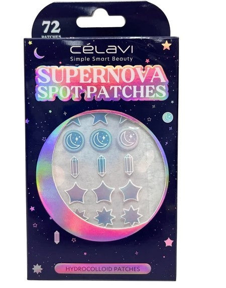 Celavi 72 Piece Supernova Hydrocolloid Acne Spot Treatment Patches