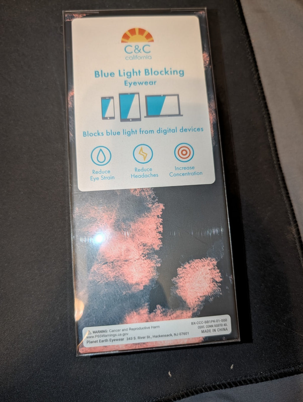 Blue Light Blocking Glasses  Black Frame Cat Eye Computer Screen Anti Blue, NEW