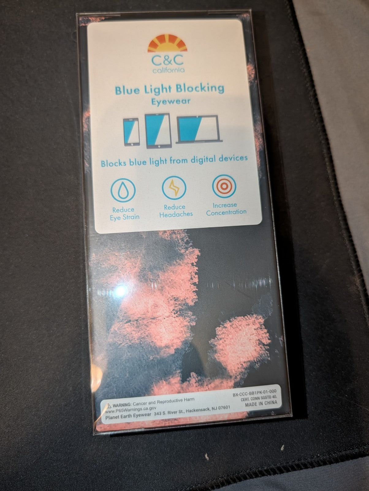 Blue Light Blocking Glasses  Black Frame Cat Eye Computer Screen Anti Blue, NEW