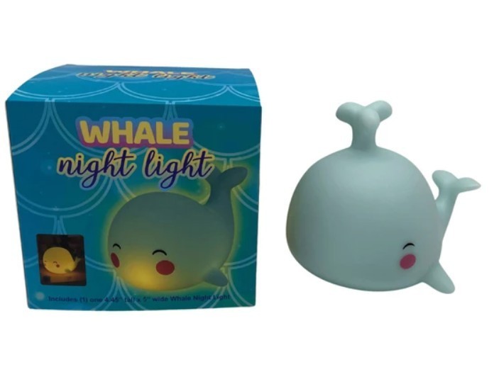 Cute Whale Night Light LED Lamp Nursery Decor NEW
