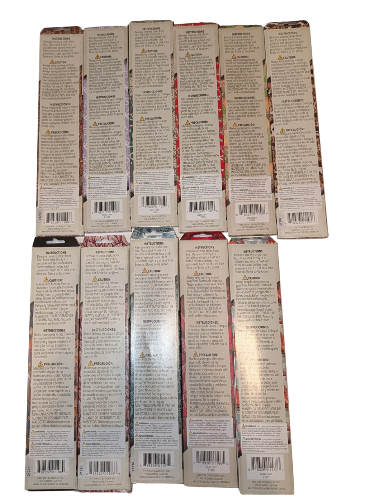 Flora Classique Incense Sticks 40ct packs, Many Scents, Free ship on extras!