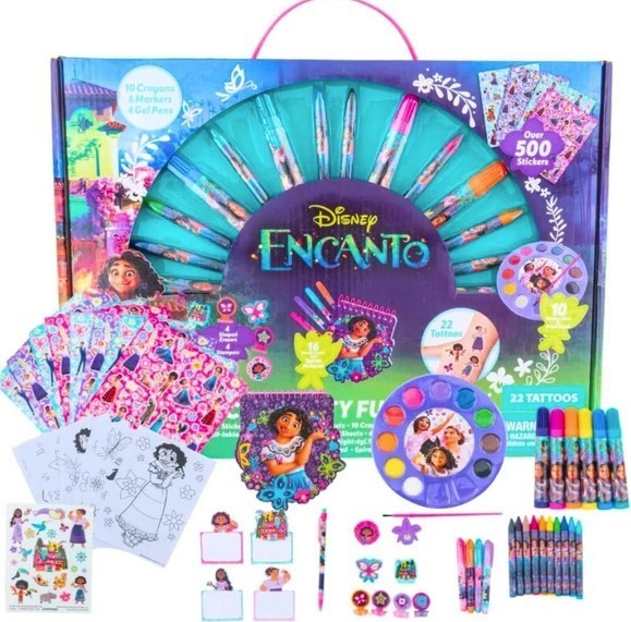 Disney Encanto Creative Art Set With Stickers Tattoos Crayons And Markers