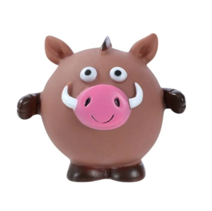 Puffy Squeaky Pet Play Dog Chew Toys in Choice of Zoo Animal Styles, NEW