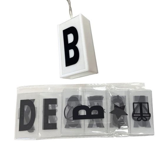 Illumina Marquee LED String Light Box with Lettesr & Dry-Erase Marker, NEW