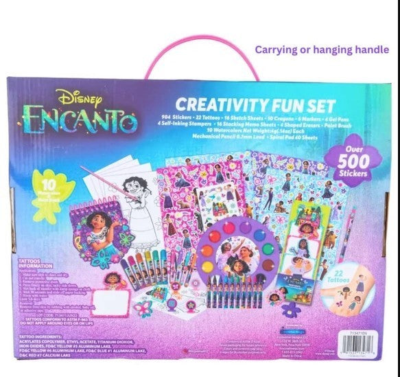 Disney Encanto Creative Art Set With Stickers Tattoos Crayons And Markers