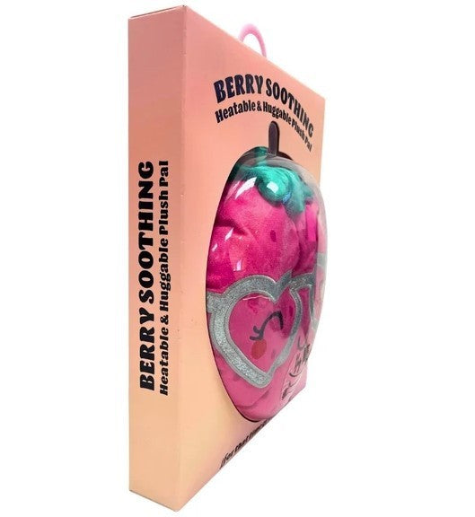 Cuddle Berry Soothing Heatable Plush in Strawberry Design, Menstruation Aid, NEW