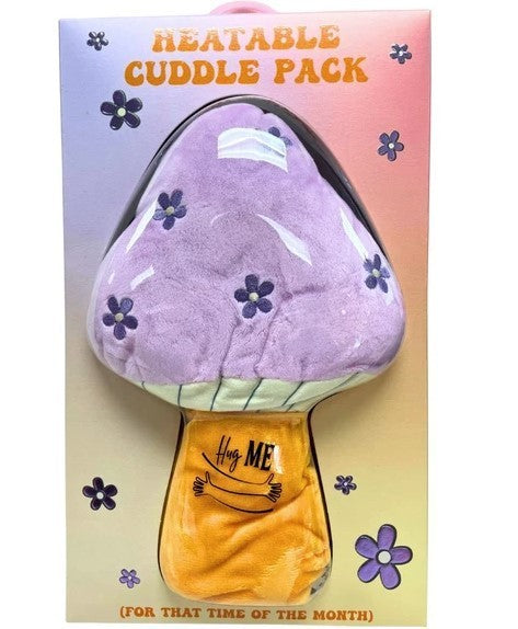 Cuddle Pack Menstruation Heatable Plush in Mushroom Design, NEW