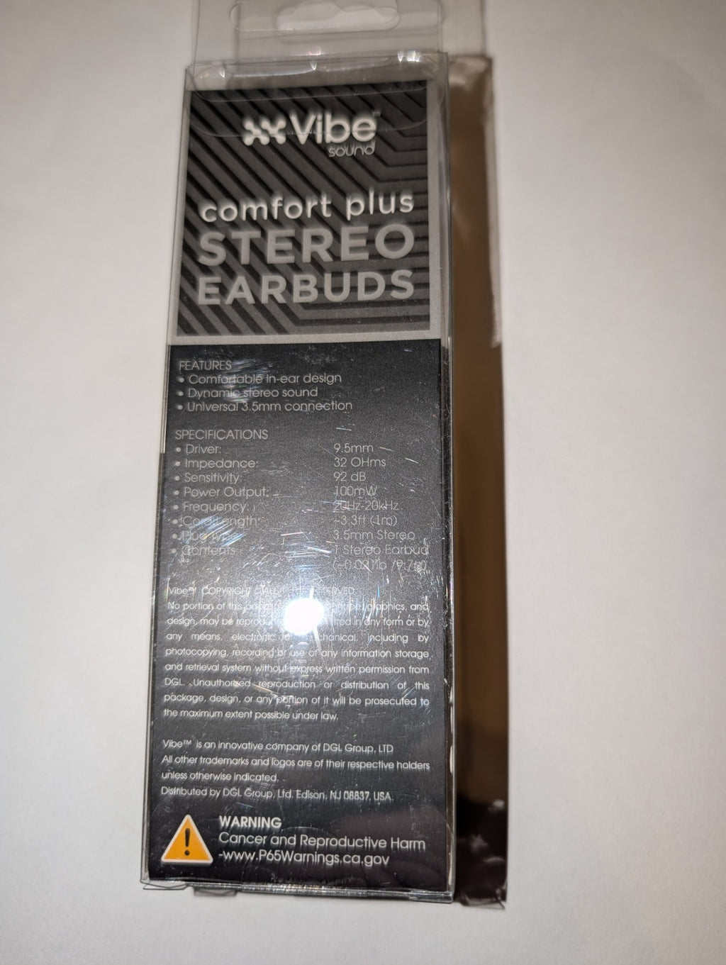 Vibe Sound Comfort Plus Stereo Earbuds 4 pack Black White Pink