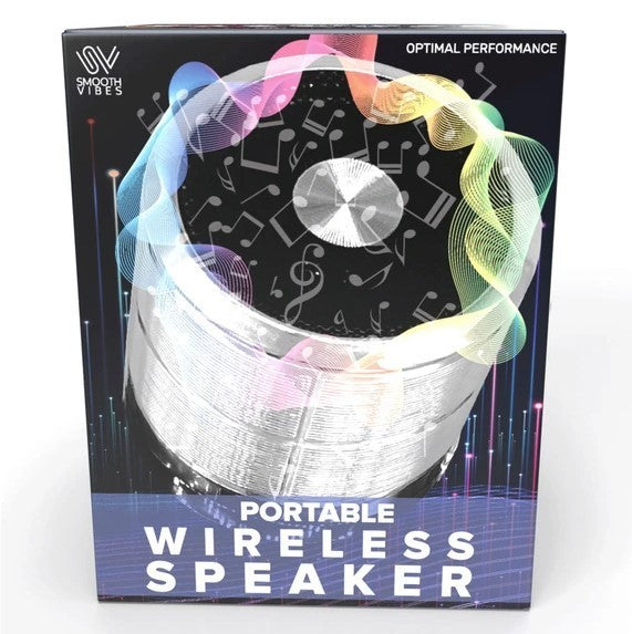 Smooth Vibes 2.75" Mini Wireless Portable BT Speaker, Battery Powered, NEW