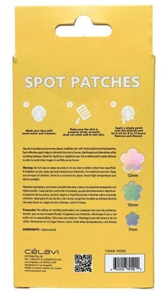 Celavi 36 Piece Hologram Flower Hydrocolloid Acne Spot Treatment Patches