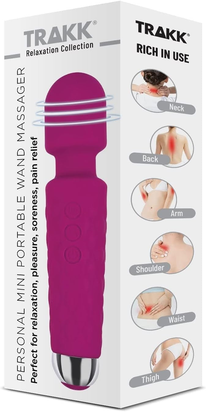TRAKK Personal Touch Go Waterproof Smallest Strongest Cordless Handheld Massager